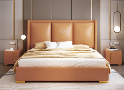 Double bed bedroom bed luxury furniture double bed hotel furnishings
